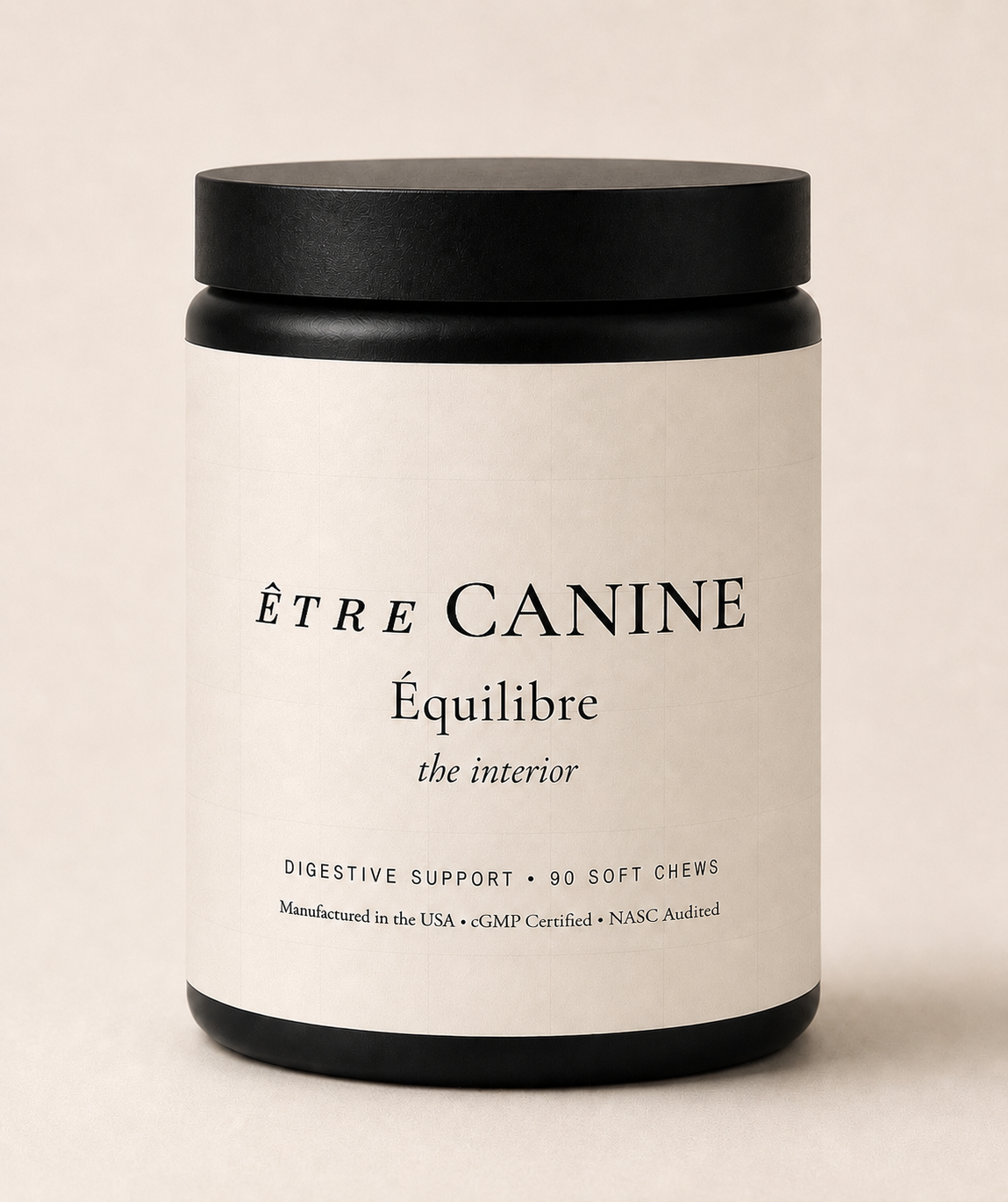 ÉQUILIBRE - the interior - A probiotic soft chew for dogs. Five strains. One daily ritual.